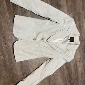 The limited gray suit jacket size 0